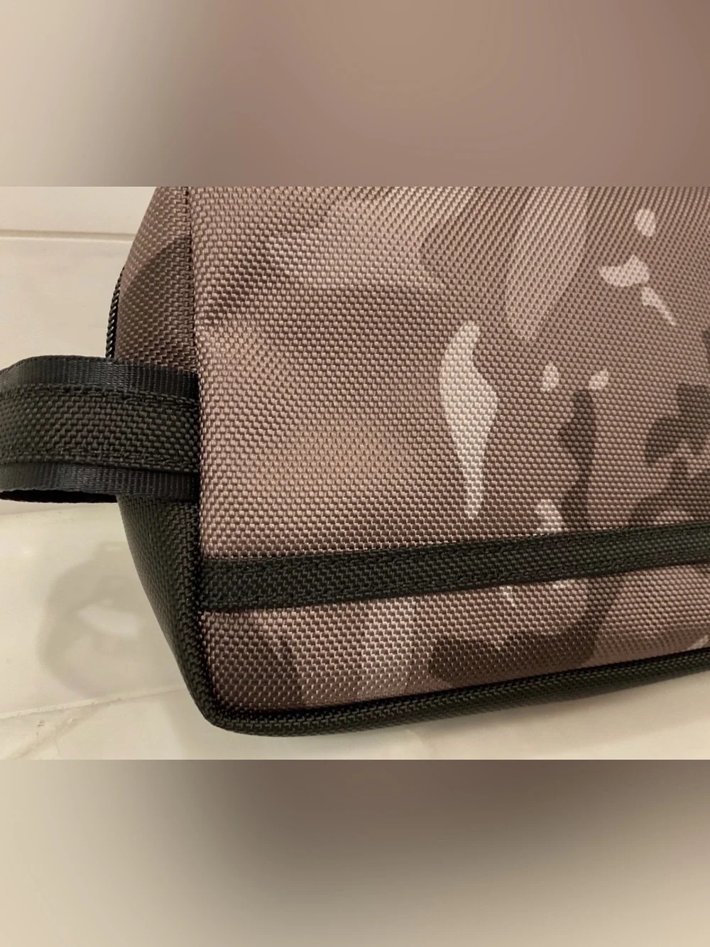 NEW TUMI Ballistic Nylon Zippered MEDIUM KIT Pouch Cosmetic Bag - CITY CAMO